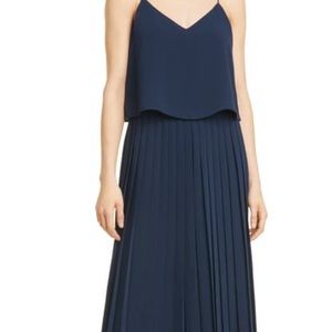 Club Monaco blue pleated jumpsuit NEVER BEEN WORN